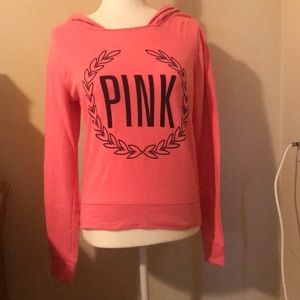 PINK Hooded Sweatshirt Extra Small